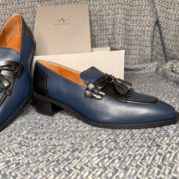 Aquatalia Heeled Loafers Size 8.5 - Picture 2 of 11